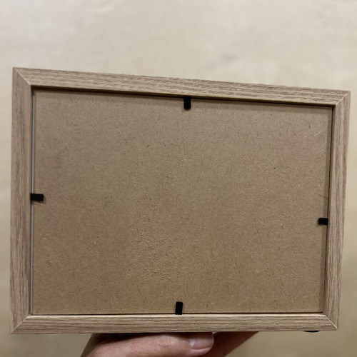 Wooden shadow box money bank new with photo frame