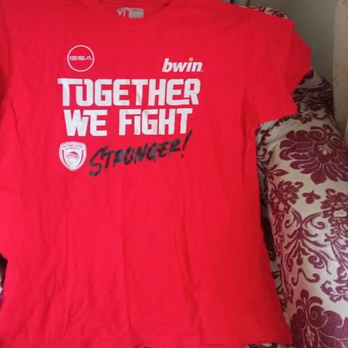 T-shirt Olympiacos Together We Fight Stronger! XL 2022 new