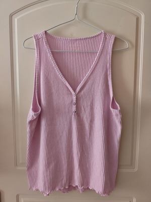 American Eagle sleeveless top XL pink like new