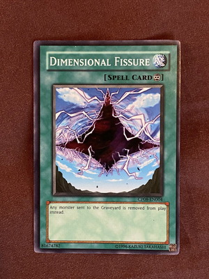 Dimensional Fissure Super Rare Spell Card NM- American print CP08-EN004