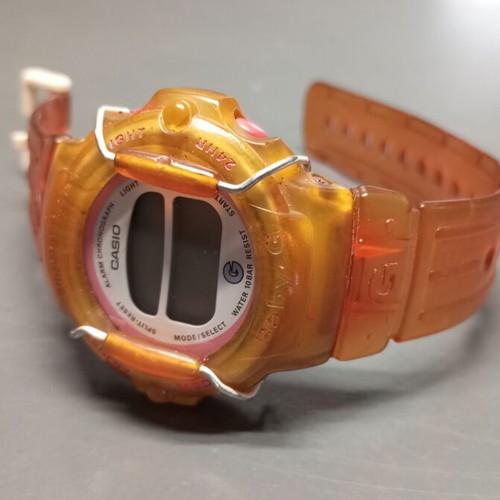Casio BG-200 women's wristwatch used, orange