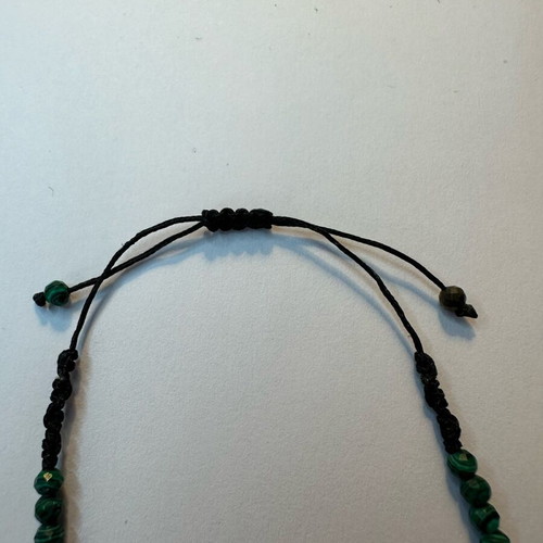 Real Malachite Crystal Energy Bracelet new, adjustable size
