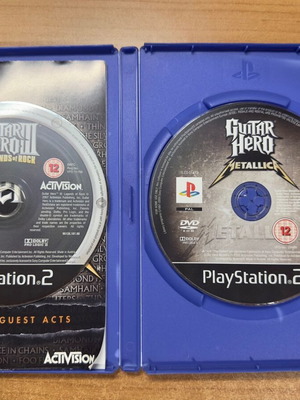 Guitar Hero Metallica PS2 μεταχειρισμένο με αυθεντική κιθάρα και dongle