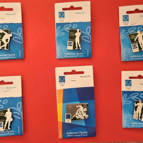 Pins Athens 2004 Ancient Athlete Statues series new set of 6
