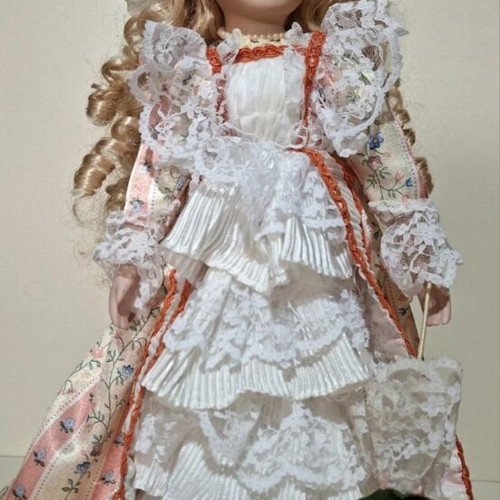 Victorian style porcelain doll, collectible
