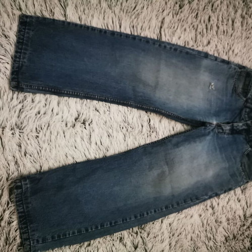Moschino jean low-rise wide boyfriend fit like new, blue