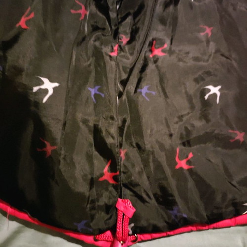 Trespass kids jacket used, waterproof and windproof, red, XS