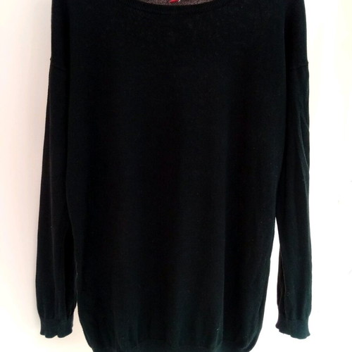 Women's black blouse medium like new, large fit
