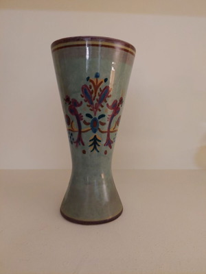 Handmade vase flower holder like new, height 24 cm