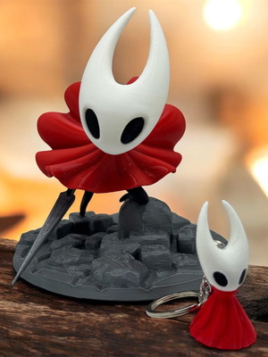 Hornet Hollow Knight 3D Printed Figure New 14 cm with Keychain