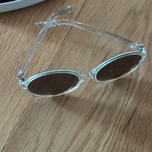 YSL round sunglasses new, white
