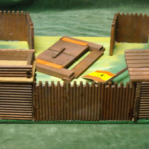 Fortress antique "FORT- MARSHALS" wooden new Greek made Toy-Land No742