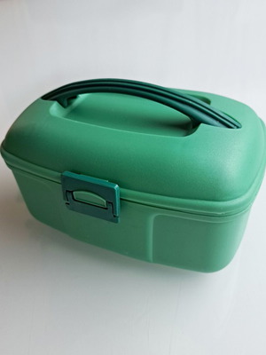 Mini hard type toiletry bag new, green, large capacity