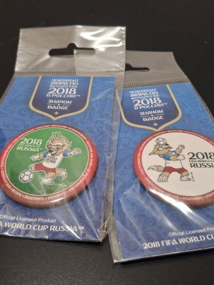 World Cup 2018 Mascot Pin Badge New, Sealed