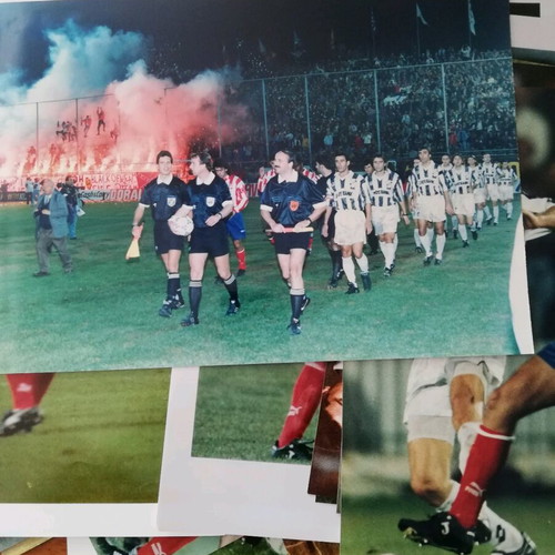 Journalistic photos OFI - Atletico Madrid 1993 like new, 30 pieces