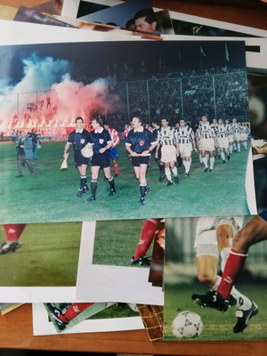 Journalistic photos OFI - Atletico Madrid 1993 like new, 30 pieces