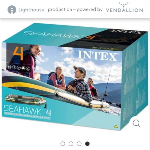 Seahawk 4 inflatable boat new with accessories for 4 people