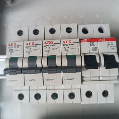 ABB Electrical Distribution Wall Panel three rows 12 elements like new