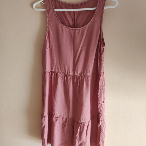 Dusty Rose Dress 100% Viscose Size M Like New