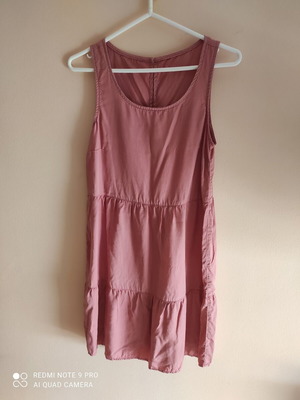 Dusty Rose Dress 100% Viscose Size M Like New