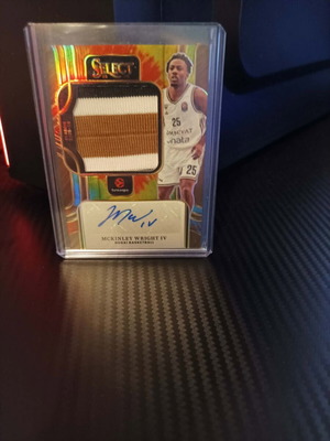 2025-26 Panini Select EuroLeague McKinley Wright IV Patch Auto card like new