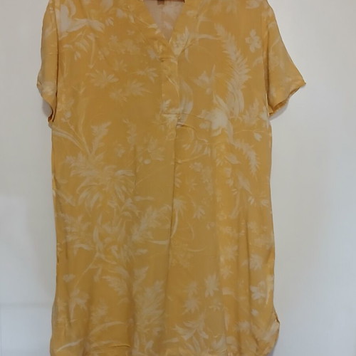 H&M Yellow Floral Kaftan Size Medium Like New