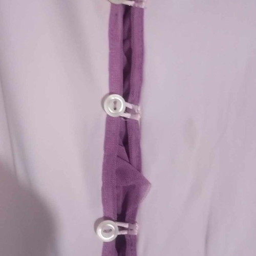 Stenia Pink Sleeveless Top with Purple Tulle Size L Like New