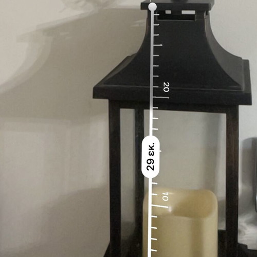 Decorative table lantern like new, plastic with batteries