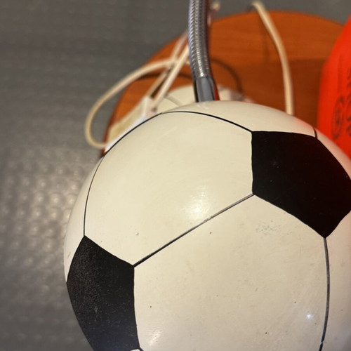 Football-shaped table lamp