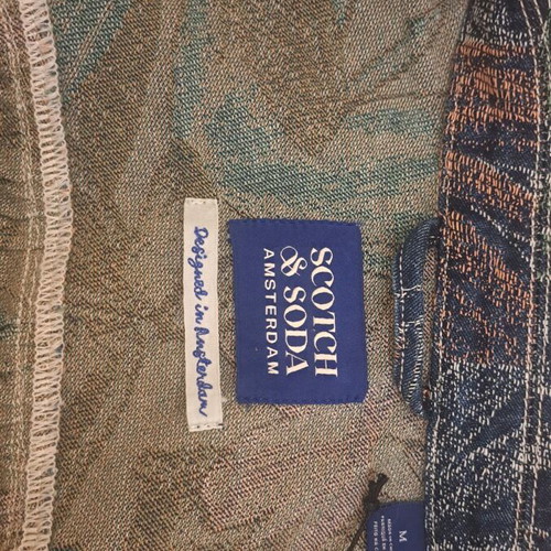Scotch & Soda printed denim jacket new with tags, size M