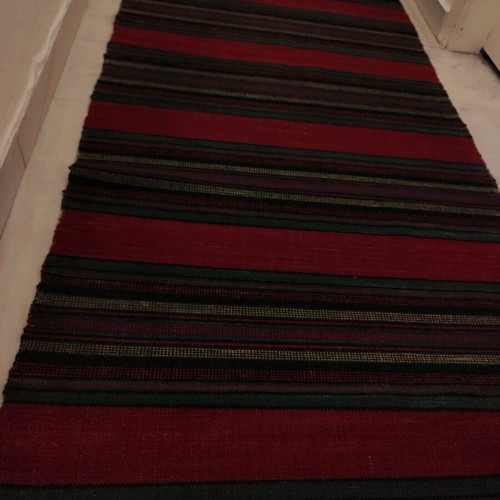 Handmade long woolen loom runner like new condition