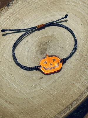 Halloween bracelet new for adults, red plexiglass