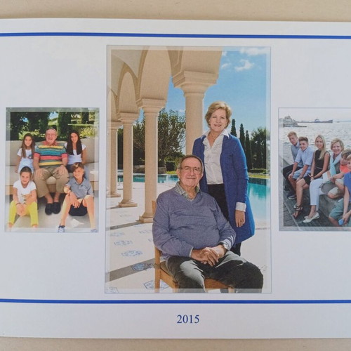 Greeting card of the former royal family like new, year 2015