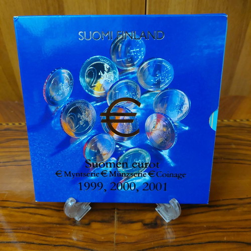 Triple official Finland euro set 1999-2000-2001 new