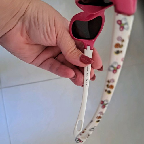 Invu baby sunglasses like new, polarized, white pink