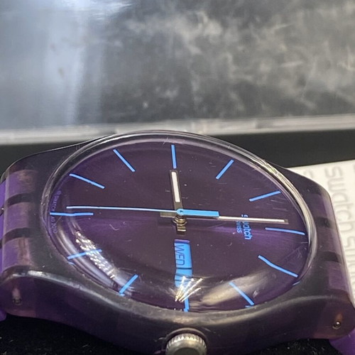Swatch New Gent Purple Rebel watch like new, unisex, quartz