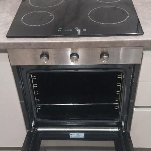 Multihome MFA 614M INOX Built-in Electric Oven with Ceramic Hobs Like New