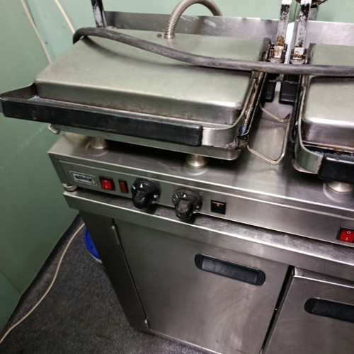 Silex double sandwich grill used, professional three-phase