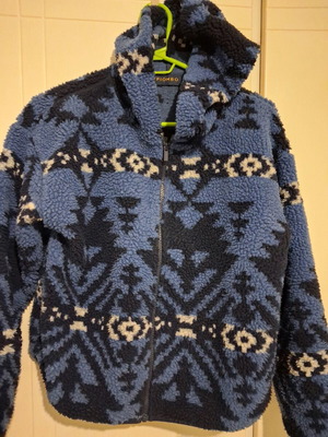 Piombo OVS Sherpa Fleece Jacket like new, black and blue