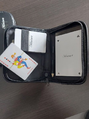 Kaiser playing cards new, 2 sets in PVC case