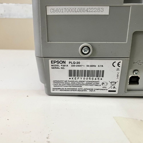 Epson PLQ-20 dot matrix printer used
