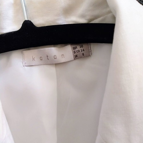 Koton summer jacket used, short sleeve, white, size S