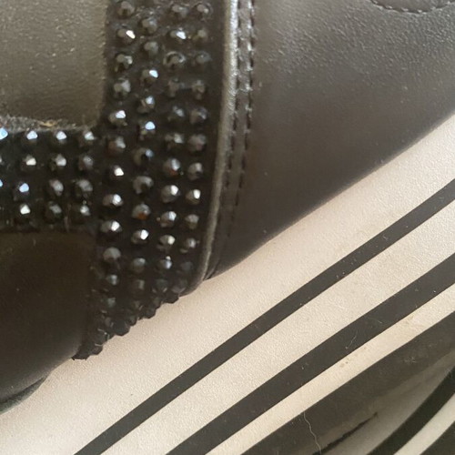 Hogan platform shoes size 40 like new, black and white