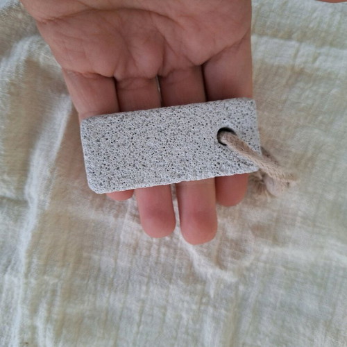 White pumice stone like new for heel scrubbing