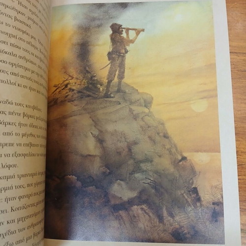 Pack of illustrated children's books Tom Sawyer and Robinson Crusoe used