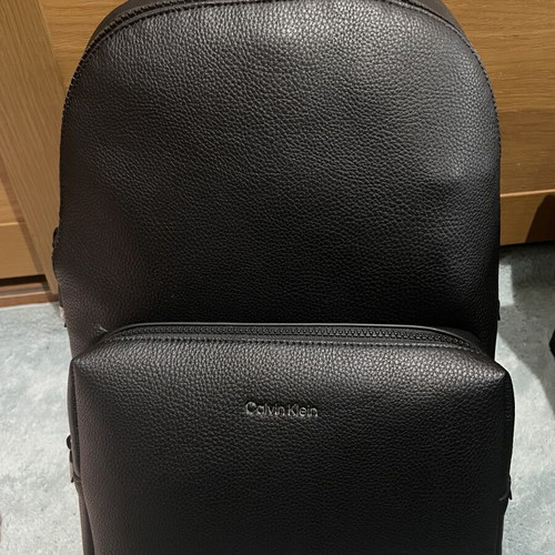 Calvin Klein Must Campus Backpack new, black eco-leather