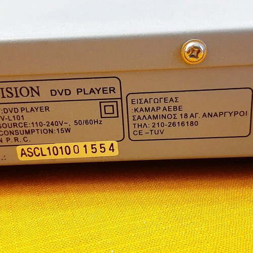 DVD player used, fully functional without remote control