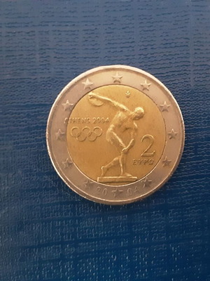 Commemorative 2 Euro Coin Athens 2004
