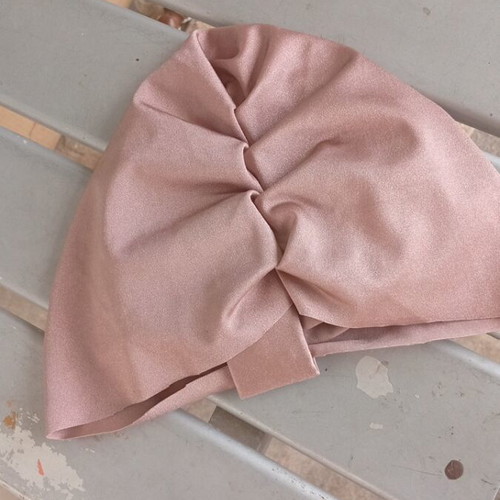 Head Turban for Girls satin pink-nude, like new, handmade by Unique