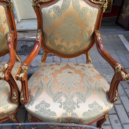 Rosewood sofa set like new